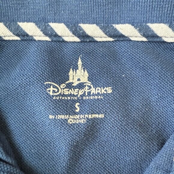 Disney Parks Golf Polo Mickey Mouse Embroidered Mens Small Blue - Picture 5 of 6